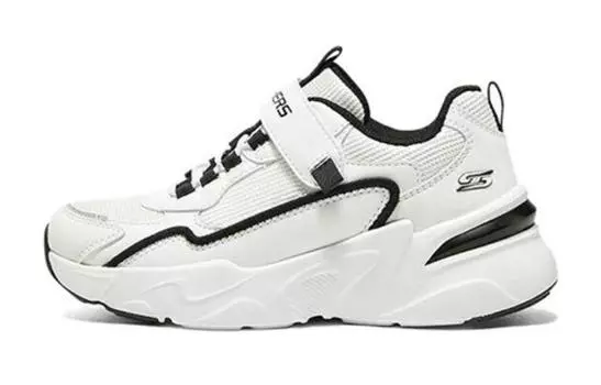 Детские кеды Детские низкие белые/черные Skechers, белый/черный