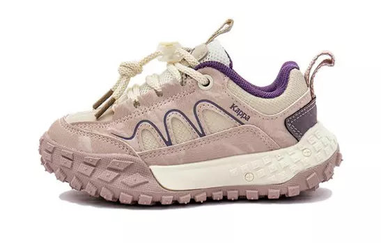 Детские кеды Kids Low-top бежевый/розовый Kappa Kids, розовый