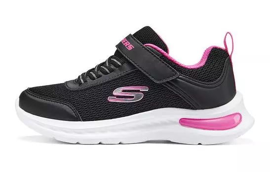 Детские кеды Kids Low-top Black/Pink Skechers, черный/розовый