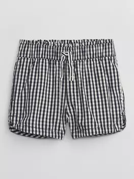 Детские клетчатые шорты Gap, синий