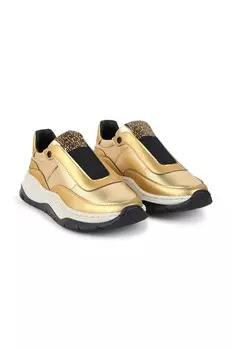 Детские кожаные кроссовки Marc Jacobs, золотой