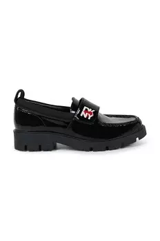 Детские кожаные мокасины Dkny, черный