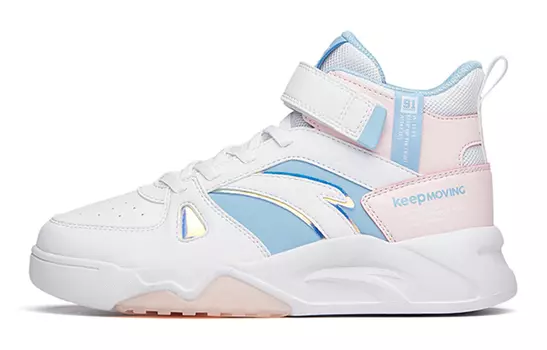 Детские кроссовки для скейтбординга GS High-top ANTA White/Ultrahydrogen Blue Anta Kids