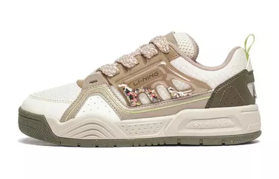 Детские кроссовки для скейтбординга GS Low-top Off-white Brown Goat Gray Lining Young, коричневый