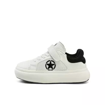 Детские кроссовки для скейтбординга Kids Low-top White Jeep, белый/черный