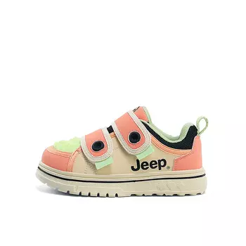 Детские кроссовки для скейтбординга Kids Low-top бежевые Jeep, зеленый