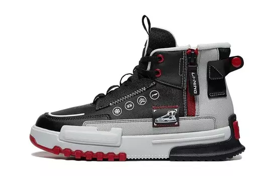 Детские кроссовки для скейтбординга Touge 3.0 V2 Kids High-top Black/Grey Lining Young, черный/серый
