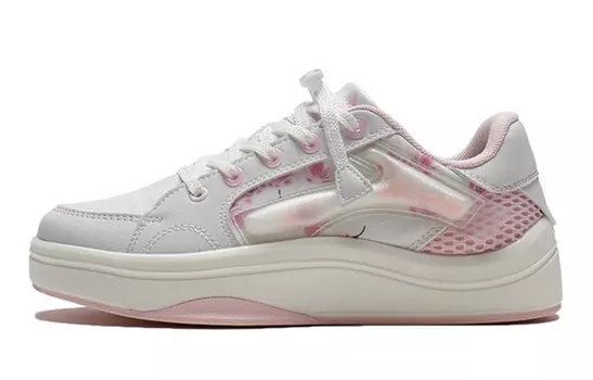 Детские кроссовки для скейтбординга YINGCHI GS Low-top Standard White/Purple Primrose Lining Young