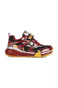 Детские кроссовки Geox x Marvel, красный