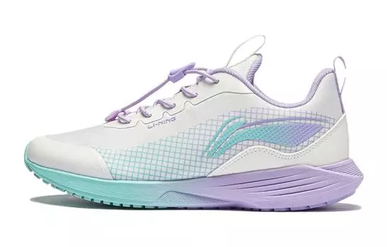 Детские кроссовки GS Low-top Белые/Фиолетовые Lining Young, фиолетовый