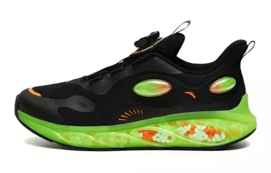 Детские кроссовки GS Low-top черные/зеленые Anta Kids, черный/зеленый