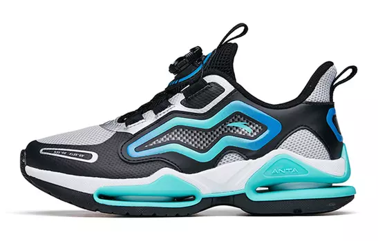 Детские кроссовки GS Low-top Silver/Black/Medium Blue Anta Kids