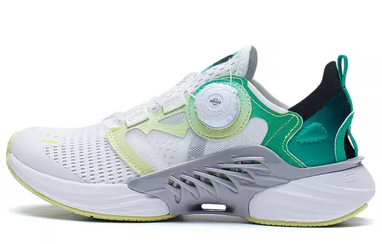 Детские кроссовки GS Low-top Standard Белые/бирюзовые Lining Young, белый