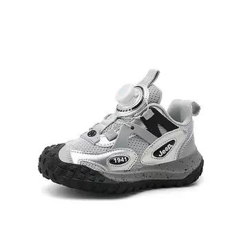Детские кроссовки Kids Low-top Black Jeep, серебряный