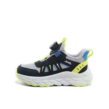 Детские кроссовки Kids Low-top Green Jeep, черный/зеленый