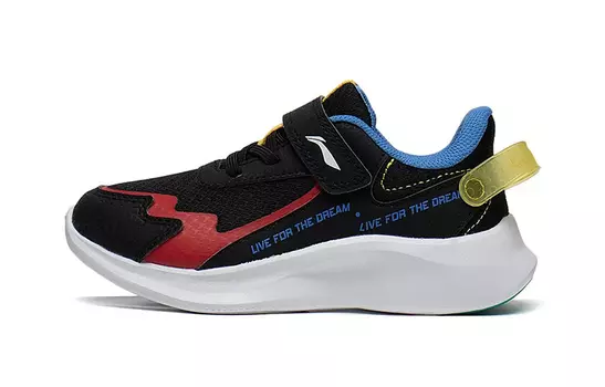 Детские кроссовки Lingyue 2.0 PS Low-top черные/красные/желтые Lining Young