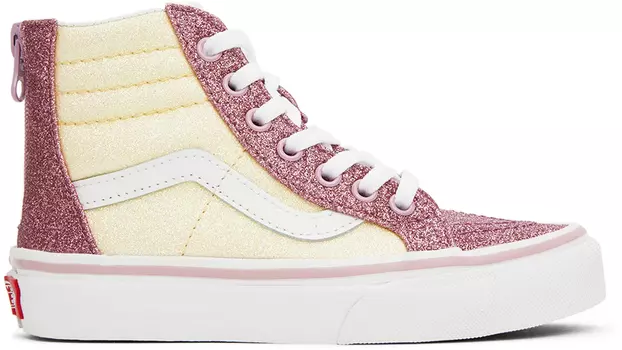 Детские кроссовки Sk8-Hi Zip Little Kids Pink &amp; Off-White Vans