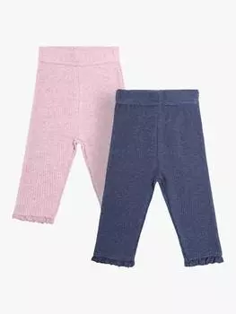 Детские леггинсы в рубчик JoJo Maman Bb, цвет Pink/Blue