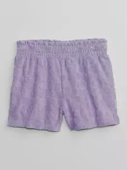 Детские махровые шорты Gap, фиолетовый