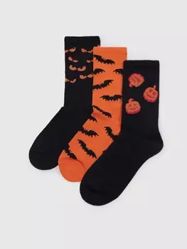 Детские носки, 3 пары. Gap, черный