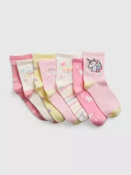 Детские носки, 7 пар. Gap, розовый