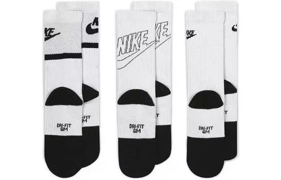 Детские носки Nike, Белый (тройной дабл)