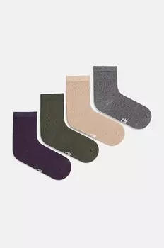 Детские носки United Colors of Benetton, 4 шт, бежевый
