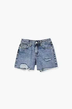 Детские потертые шорты Forever 21, деним