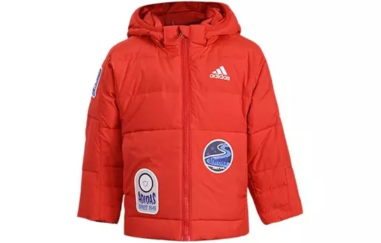 Детские пуховики/жилеты Adidas, красный