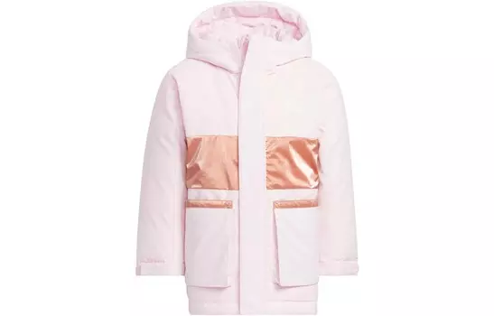 Детские пуховики/жилеты Adidas, розовый
