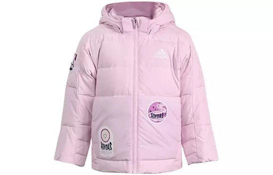 Детские пуховики/жилеты Adidas, розовый