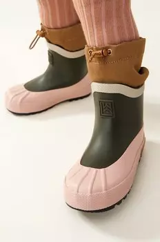 Детские резиновые сапоги Isaac Технический Rainboot Liewood, зеленый