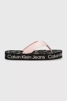 Детские шлепанцы Calvin Klein Jeans, черный