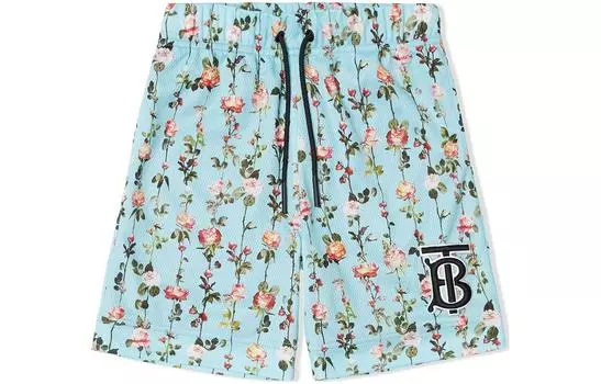 Детские шорты Burberry, цвет Blue