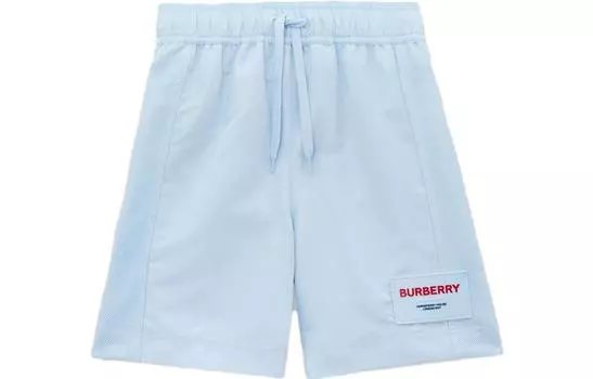 Детские шорты Burberry, цвет Blue