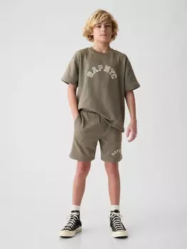 Детские шорты Gap, зеленый