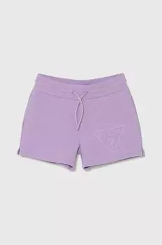 Детские шорты Guess, фиолетовый