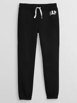 Детские спортивные штаны с логотипом Gap, черный