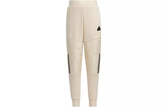 Детские трикотажные спортивные штаны Adidas, бежевый