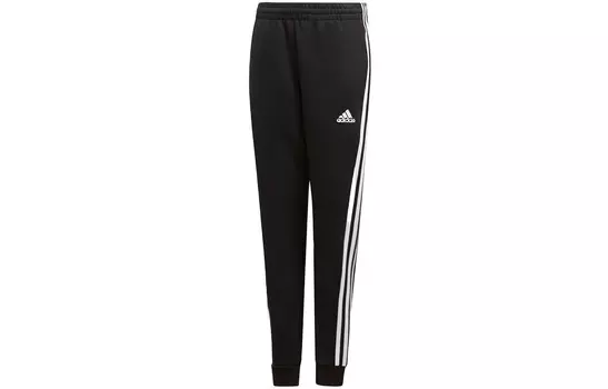 Детские трикотажные спортивные штаны Adidas, черный