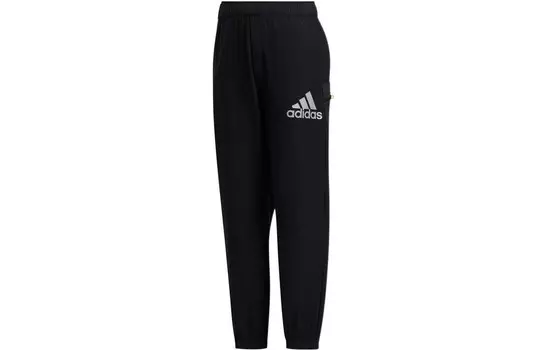 Детские трикотажные спортивные штаны Adidas, черный