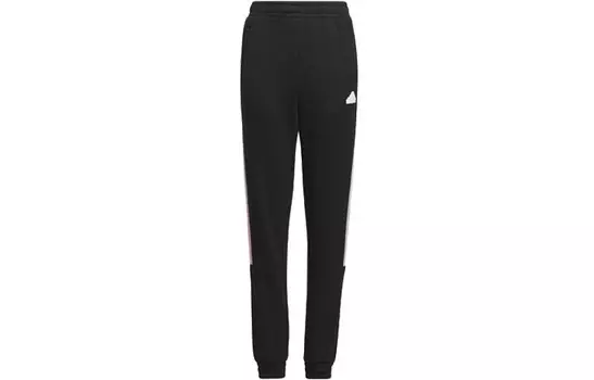 Детские трикотажные спортивные штаны Adidas, черный