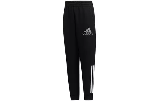 Детские трикотажные спортивные штаны Adidas, черный
