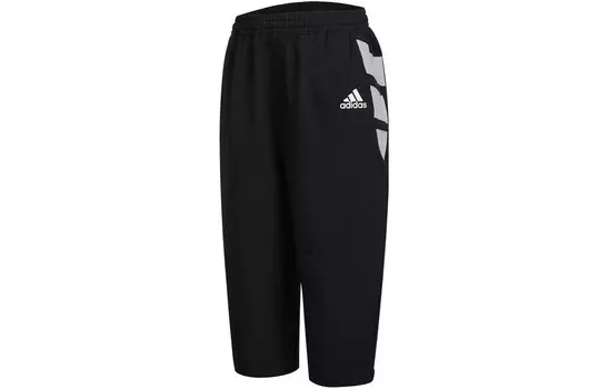Детские трикотажные спортивные штаны Adidas, черный