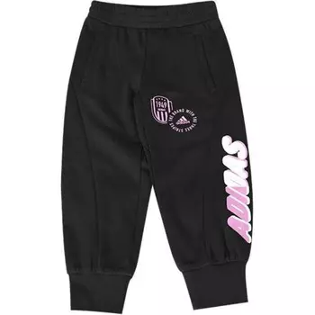 Детские трикотажные спортивные штаны Adidas, черный
