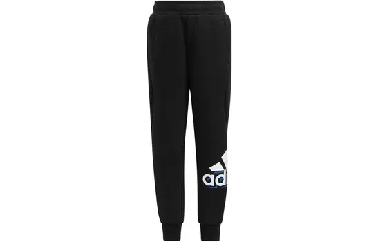 Детские трикотажные спортивные штаны Adidas, черный