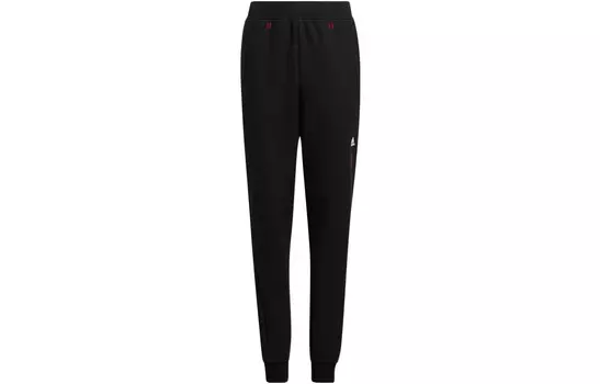 Детские трикотажные спортивные штаны Adidas, черный