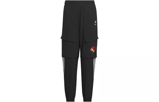 Детские трикотажные спортивные штаны Adidas, черный