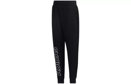 Детские трикотажные спортивные штаны Adidas, черный