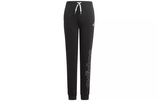 Детские трикотажные спортивные штаны Adidas, черный